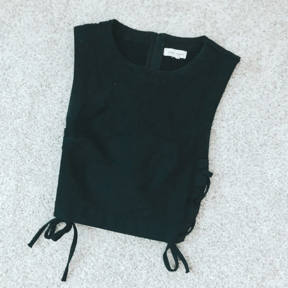 Urban Outfitters Tops - Silence + Noise Black Side Tie Crop Top